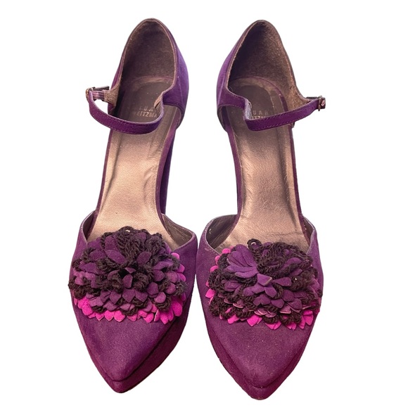 Stuart Weitzman I Suede Platform Heels - Picture 2 of 13